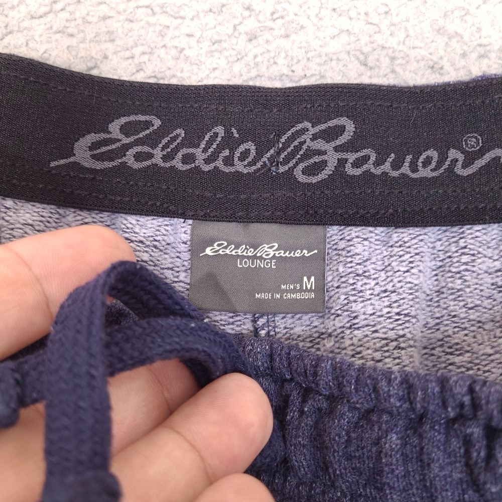 Eddie Bauer Sweatpants Mens Medium Blue Lounge Jogger Drawstring Athletic 30x29 - Picture 4 of 12